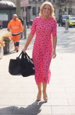 CHARLOTTE HAWKINS Arrives at Global Radio in London 04/30/2021