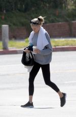 CHARLOTTE MCKINNEY Leaves a Gym in Los Angeles 04/08/2021