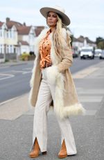 CHLOE SIM on the Set of The Only Way is Essex 04/11/2021