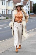 CHLOE SIM on the Set of The Only Way is Essex 04/11/2021