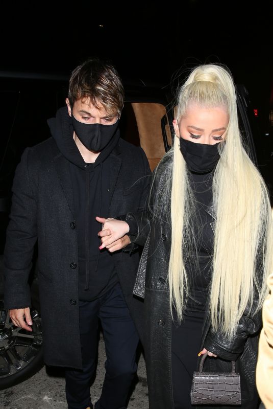CHRISTINA AGUILERA Celebrates Her Boyfriend Matthew Rutler