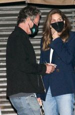 CINDY CRAWFORD and Rande Gerber at Nobu in Malibu 04/11/2021