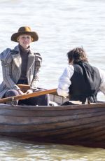CLAIRE DANES on the Set of The Essex Serpent in London 03/31/2021