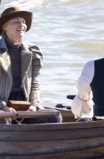 CLAIRE DANES on the Set of The Essex Serpent in London 03/31/2021