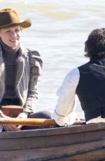 CLAIRE DANES on the Set of The Essex Serpent in London 03/31/2021