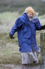 CLAIRE DANES on the Set of The Essex Serpent in London 04/09/2021