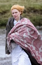 CLAIRE DANES on the Set of The Essex Serpent in London 04/09/2021