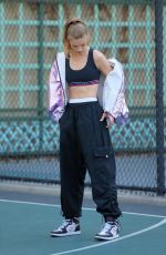 CLARE CRAWFORD on the Set of Maybelline Commercial in New York 04/24/2021