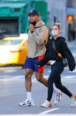 CLARE CRAWLEY and Dale Moss Out for Lunch in New York 04/08/2021