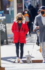 CLARE CRAWLEY Out for Her Dog in New York 03/30/2021
