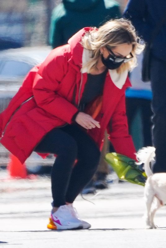 CLARE CRAWLEY Out for Her Dog in New York 03/30/2021