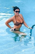 CLAUDIA ROMANI in Bikini at Pool in Seminole Hard Rock Hotel in Hollywood 04/22/2021