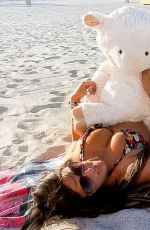 CLAUDIA ROMANI on Easter Sunday at a Beach in Miami 04/04/2021