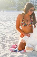 CLAUDIA ROMANI on Easter Sunday at a Beach in Miami 04/04/2021