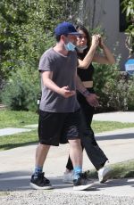 CLAUDIA TRAISAC Out for Coffee in Los Feliz 04/09/2021