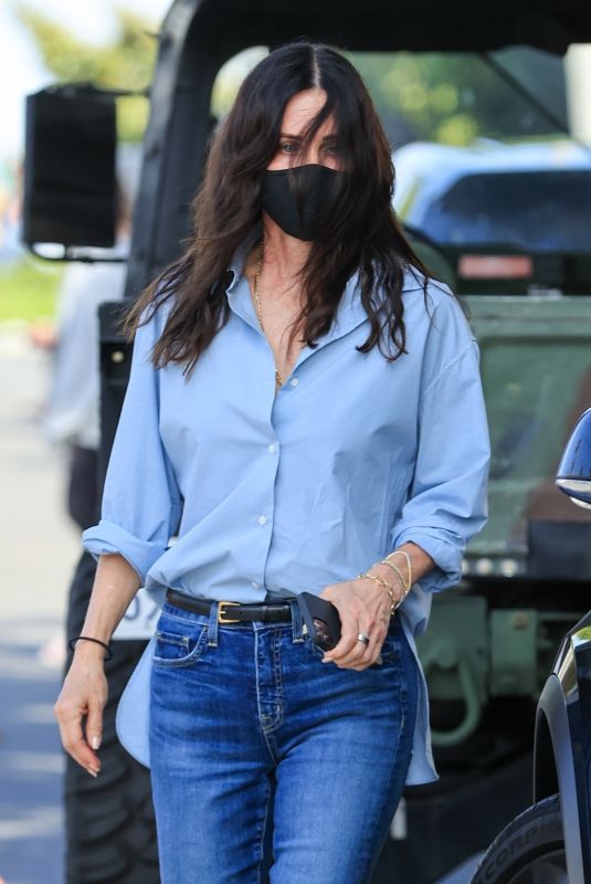 COURTENEY COX in Denim Out in West Hollywood 04/15/2021