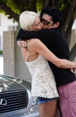 COURTNEY ANNE MICHELL and Corey Feldman Out in Hollywood 04/08/2021