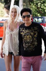 COURTNEY ANNE MICHELL and Corey Feldman Out in Hollywood 04/08/2021