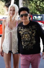COURTNEY ANNE MICHELL and Corey Feldman Out in Hollywood 04/08/2021