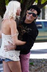 COURTNEY ANNE MICHELL and Corey Feldman Out in Hollywood 04/08/2021