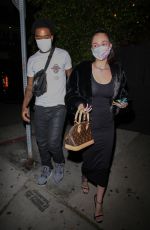 DANIELLE BREGOLI Out for Dinner in Los Angeles 04/07/2021