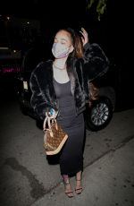 DANIELLE BREGOLI Out for Dinner in Los Angeles 04/07/2021