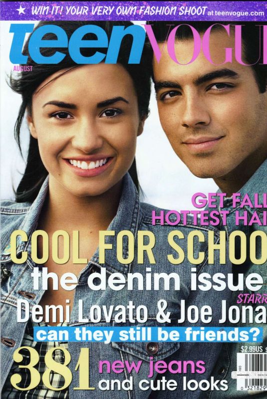 DEMI LOVATO and Jone Jonas in Teen Vogue Magazine, August 2010