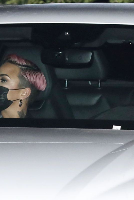 DEMI LOVATO and NOAH CYRIS Night Out in Malibu 02/23/2021