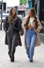 DEMI SIMS and FRANCESCA FARAGO on the Set of The Only Way is Essex 04/06/2021