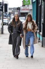 DEMI SIMS and FRANCESCA FARAGO on the Set of The Only Way is Essex 04/06/2021