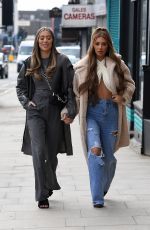 DEMI SIMS and FRANCESCA FARAGO on the Set of The Only Way is Essex 04/06/2021