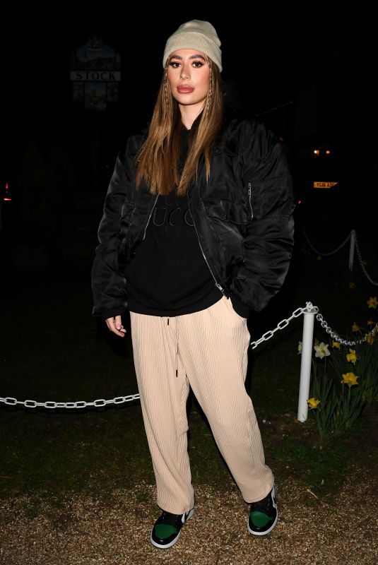 DEMI SIMS on the Set of The Only Way is Essex 04/01/2021