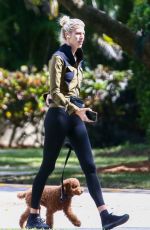 DEVON WINDSOR Out with her Dog in Florida 04/06/2021
