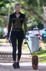 DEVON WINDSOR Out with her Dog in Florida 04/06/2021