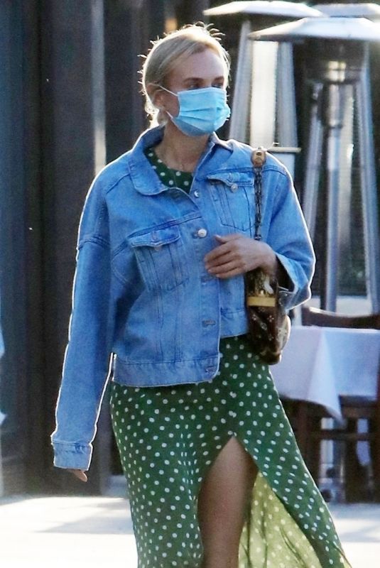 DIANE KRUGER at Katsu-Ya in West Hollywood 04/27/2021