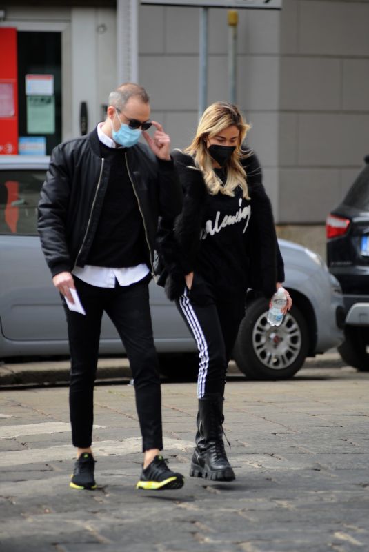 DILETTA LEOTTA and Daniele Battaglia Out in Milan 04/09/2021
