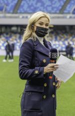 DILETTA LEOTTA at Match Between Napoli and Fiorentina in Naples 01/16/2021