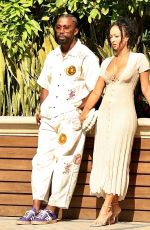 DRAYA MICHELE and Tyrod Taylor at Four Seasons Hotel in West Hollywood 04/11/2021