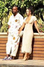 DRAYA MICHELE and Tyrod Taylor at Four Seasons Hotel in West Hollywood 04/11/2021