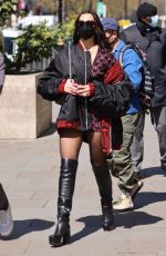 DUA LIPA Leavs BBC Radio One Live Lounge Performance 04/19/2021