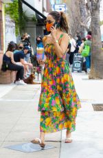 EIZA GONZALEZ in a Summer Dress Out in West Hollywood 04/11/2021