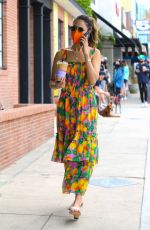 EIZA GONZALEZ in a Summer Dress Out in West Hollywood 04/11/2021