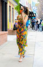 EIZA GONZALEZ in a Summer Dress Out in West Hollywood 04/11/2021