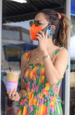EIZA GONZALEZ in a Summer Dress Out in West Hollywood 04/11/2021