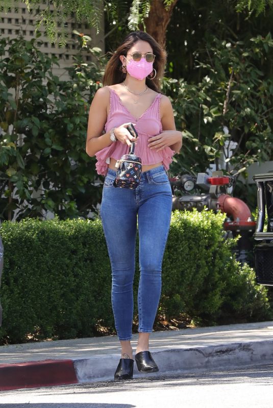 EIZA GONZALEZ Wearing a Mask Out in West Hollywood 04/04/2021