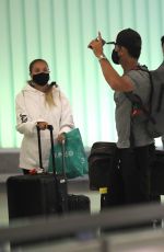 ELENA BELLE THEANNE at LAX Airport in Los Angeles 04/26/2021