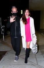 ELISA JORDANA Out for Dinner in Los Angeles 04/15/2021