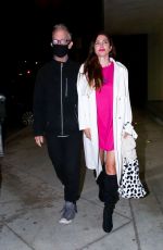 ELISA JORDANA Out for Dinner in Los Angeles 04/15/2021