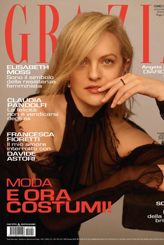 ELISABETH MOSS in Grazia Magazine, Italy April 2021