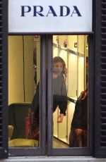 ELISABETTA CANALIS Out Shopping in Rome 04/13/2021